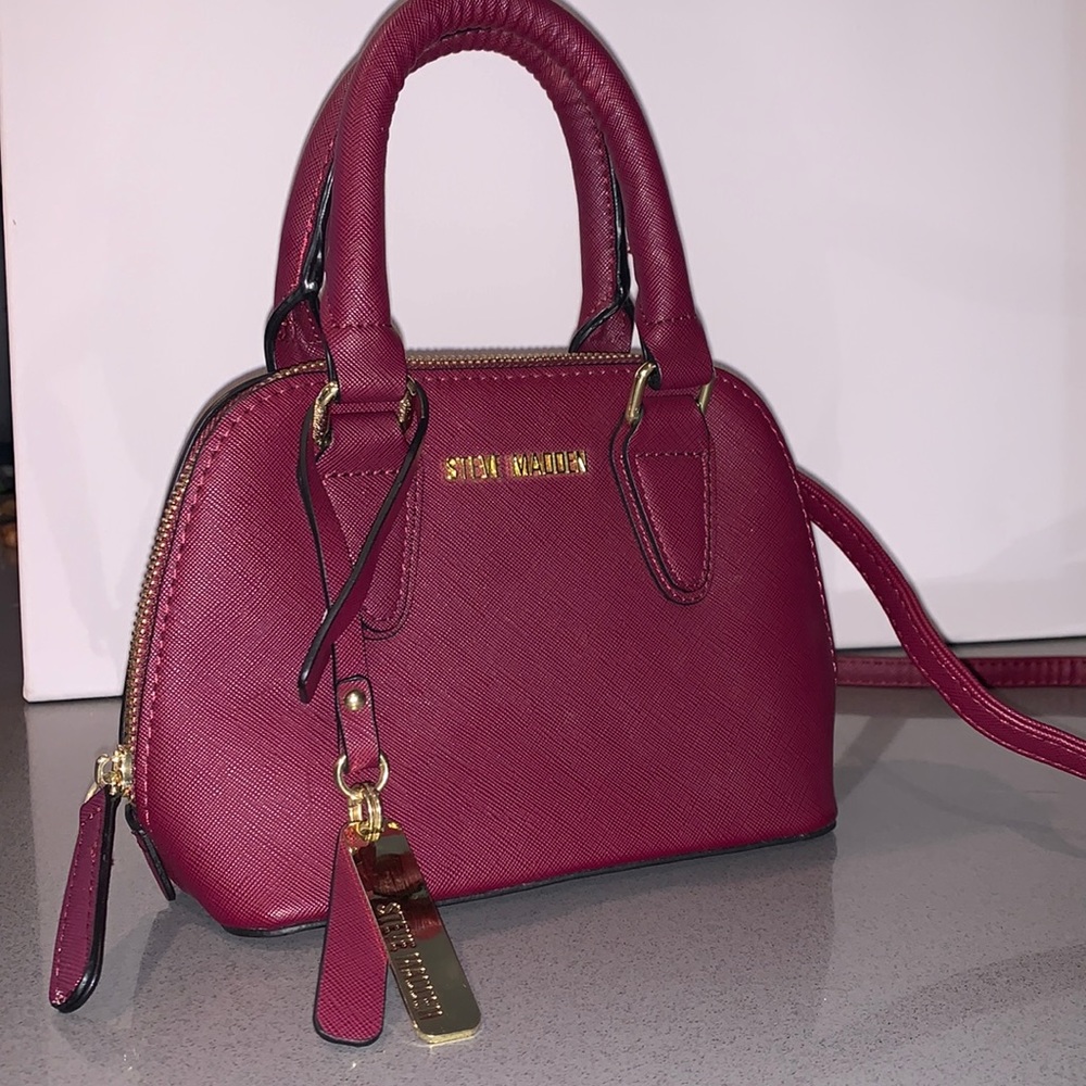 Steve Madden burgundy crossbody Purse bag